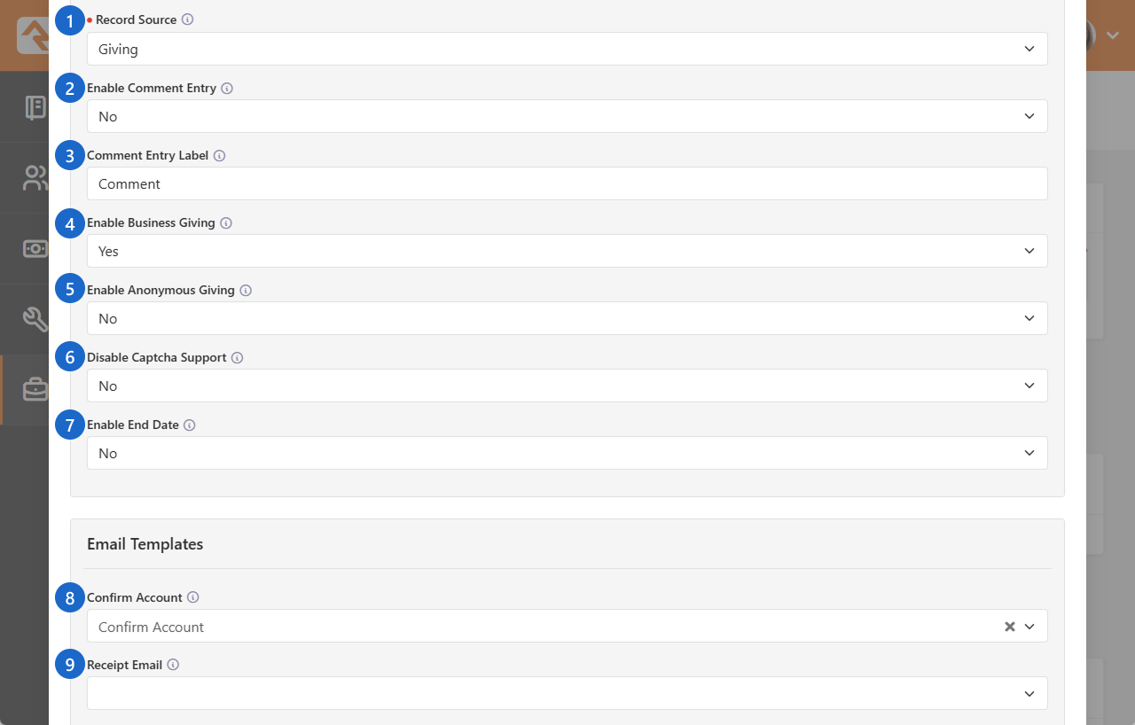 Utility Payment Entry Block Settings - 3